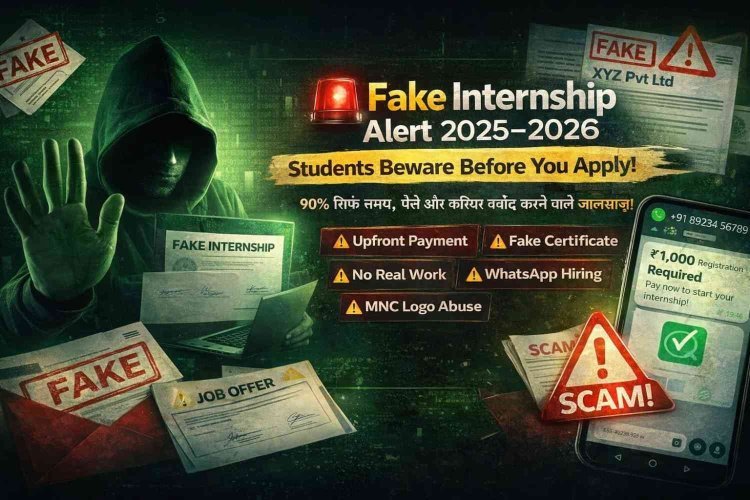 Fake Internships Surge Across India in 2026-27; Students Lose Time, Money, Career Opportunities